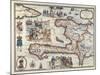 Map of the Island of Haiti, 1789-null-Mounted Giclee Print