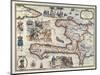 Map of the Island of Haiti, 1789-null-Mounted Giclee Print