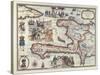 Map of the Island of Haiti, 1789-null-Stretched Canvas