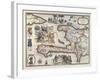 Map of the Island of Haiti, 1789-null-Framed Giclee Print