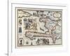 Map of the Island of Haiti, 1789-null-Framed Giclee Print