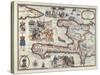 Map of the Island of Haiti, 1789-null-Stretched Canvas