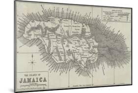 Map of the Island of Jamaica-John Dower-Mounted Giclee Print