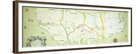 Map of the Island of Minorca, C.1740-null-Framed Giclee Print