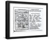 Map of the Island of Utopia and Its Alphabet-null-Framed Giclee Print