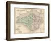Map of the Isle of Wight-James Archer-Framed Photographic Print
