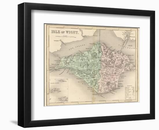 Map of the Isle of Wight-James Archer-Framed Photographic Print