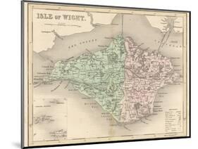 Map of the Isle of Wight-James Archer-Mounted Photographic Print