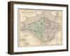 Map of the Isle of Wight-James Archer-Framed Photographic Print