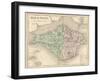 Map of the Isle of Wight-James Archer-Framed Photographic Print