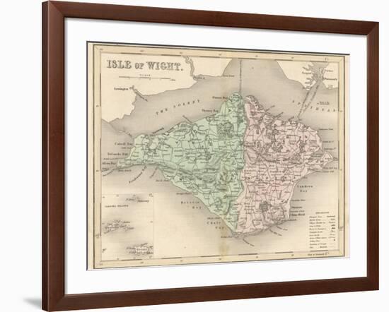 Map of the Isle of Wight-James Archer-Framed Photographic Print