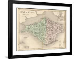 Map of the Isle of Wight-James Archer-Framed Photographic Print