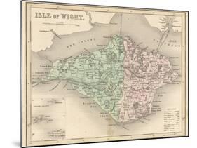 Map of the Isle of Wight-James Archer-Mounted Photographic Print