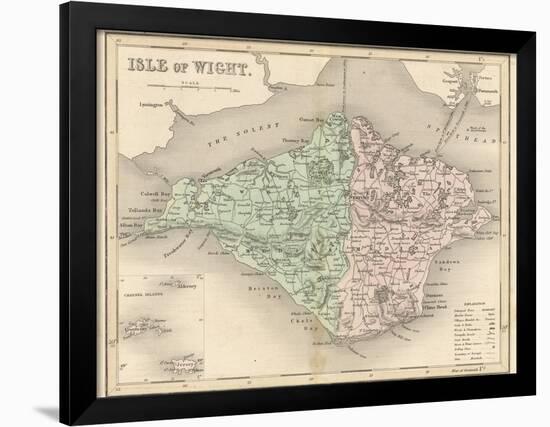 Map of the Isle of Wight-James Archer-Framed Photographic Print