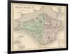 Map of the Isle of Wight-James Archer-Framed Photographic Print