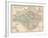 Map of the Isle of Wight-James Archer-Framed Photographic Print