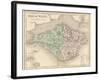 Map of the Isle of Wight-James Archer-Framed Photographic Print