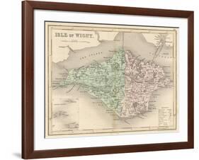 Map of the Isle of Wight-James Archer-Framed Art Print