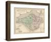 Map of the Isle of Wight-James Archer-Framed Art Print