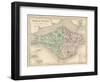 Map of the Isle of Wight-James Archer-Framed Art Print