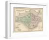 Map of the Isle of Wight-James Archer-Framed Art Print