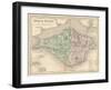 Map of the Isle of Wight-James Archer-Framed Art Print