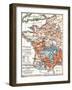 Map of the Kingdom of France from 1428 to 1515-null-Framed Giclee Print