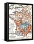 Map of the Kingdom of France from 1428 to 1515-null-Framed Stretched Canvas