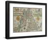 Map of the Kingdom of Great Britain and Ireland, 1610-Jodocus Hondius-Framed Giclee Print