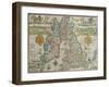 Map of the Kingdom of Great Britain and Ireland, 1610-Jodocus Hondius-Framed Giclee Print