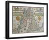 Map of the Kingdom of Great Britain and Ireland, 1610-Jodocus Hondius-Framed Giclee Print