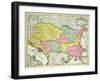 Map of the Kingdom of Hungary and States United to Its Crown, Pub. by J.B.Elwe, Amsterdam, 1742-null-Framed Giclee Print