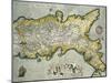 Map of the Kingdom of Naples, Italy, from Theatrum Orbis Terrarum-null-Mounted Giclee Print