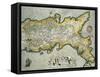 Map of the Kingdom of Naples, Italy, from Theatrum Orbis Terrarum-null-Framed Stretched Canvas