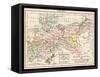 Map of the Kingdom of Prussia, 1866-null-Framed Stretched Canvas