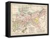 Map of the Kingdom of Prussia, 1866-null-Framed Stretched Canvas