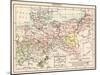 Map of the Kingdom of Prussia, 1866-null-Mounted Giclee Print