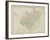 Map of the Kingdom of Prussia and the Duchy of Warsaw, 1810-Daniel Friedrich Sotzmann-Framed Giclee Print