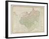 Map of the Kingdom of Prussia and the Duchy of Warsaw, 1810-Daniel Friedrich Sotzmann-Framed Giclee Print