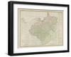 Map of the Kingdom of Prussia and the Duchy of Warsaw, 1810-Daniel Friedrich Sotzmann-Framed Giclee Print