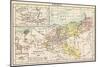 Map of the Kingdom of Prussia in 1786, and Brandenburg in 1415-null-Mounted Giclee Print