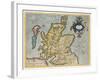 Map of the Kingdom of Scotland, 17th Century Scotia Regnum-null-Framed Giclee Print