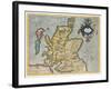 Map of the Kingdom of Scotland, 17th Century Scotia Regnum-null-Framed Giclee Print