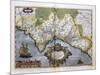 Map of the Kingdom of Valencia-Abraham Ortelius-Mounted Art Print