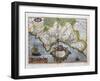 Map of the Kingdom of Valencia-Abraham Ortelius-Framed Art Print