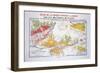 Map of the Loire Region: Bourgueil-null-Framed Giclee Print