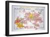 Map of the Loire Region: Coteaux De Touraine-null-Framed Giclee Print