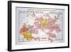 Map of the Loire Region: Coteaux De Touraine-null-Framed Giclee Print
