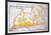 Map of the Loire Region: Vouvray-null-Framed Giclee Print