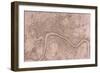 Map of the London Showing Civil War Fortifications, 1749-Isaac Basire-Framed Giclee Print